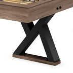 9FT Shuffleboard Table,2-in-1 Shuffleboard & Bowling Combo Game Set with LED Light Rail,Modern Style for Home & Game Room