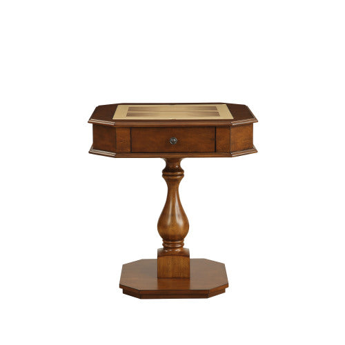 Bishop Cherry Finish Reversible Chess Checker Game Table w/Game Tray (Chess Fingures Not Included)