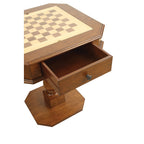 Bishop Cherry Finish Reversible Chess Checker Game Table w/Game Tray (Chess Fingures Not Included)