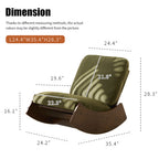 Comfortable Glider Rocking Chair, High-Quality Upholstery Glider Chair, Solid Wood Frame, Perfect for Multiple Settings Accent Reading Chair for Bedroom,Living Room,Nursery